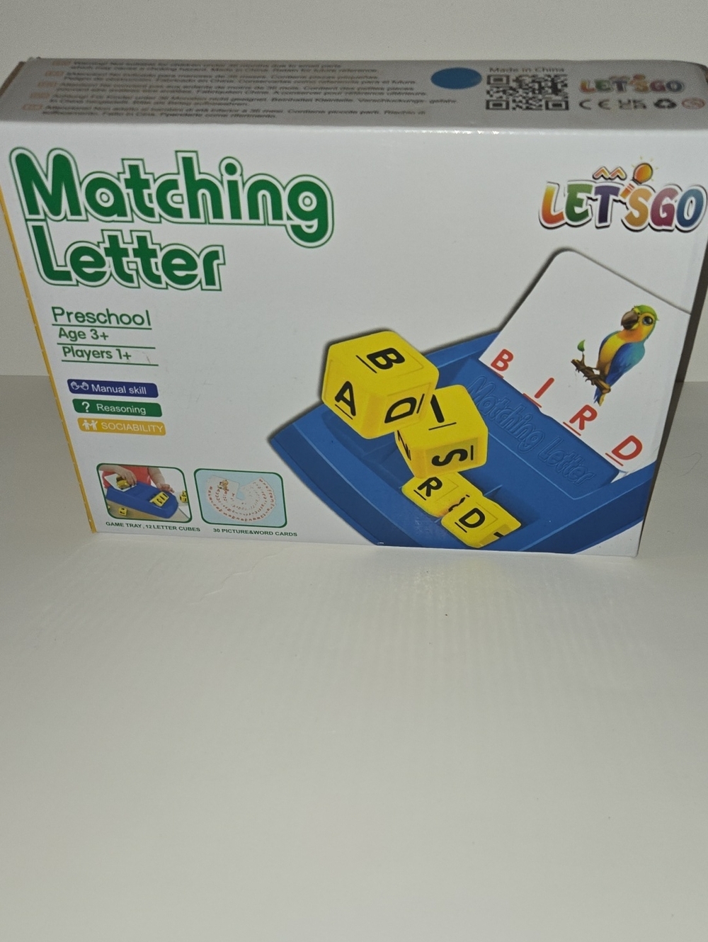 Matching Letter Preschool Toy - Blue & Yellow